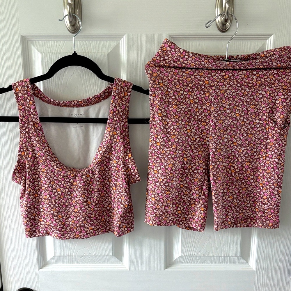 LOU & GREY Floral Two-Piece Set casual wear